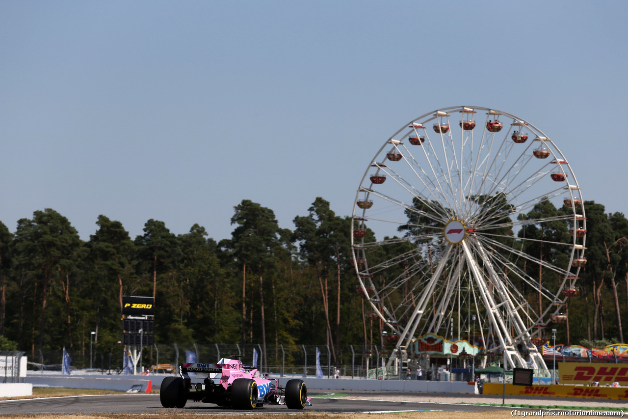 GP GERMANIA, 20.07.2018 - Prove Libere 2, Sergio Perez (MEX) Sahara Force India F1 VJM011