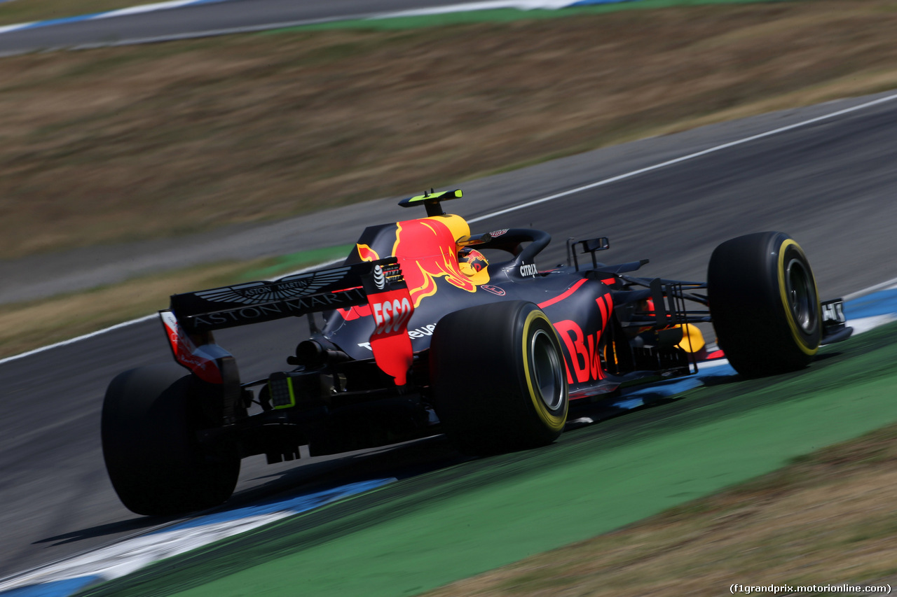 GP GERMANIA, 20.07.2018 - Prove Libere 2, Max Verstappen (NED) Red Bull Racing RB14