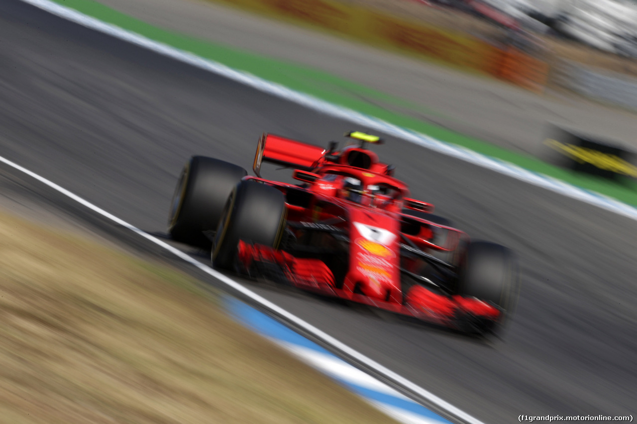 GP GERMANIA, 20.07.2018 - Prove Libere 2, Kimi Raikkonen (FIN) Ferrari SF71H
