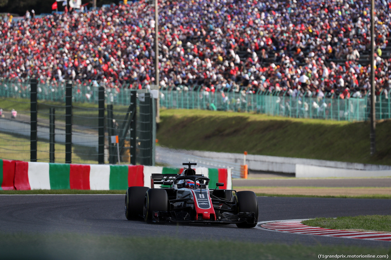GP GIAPPONE, 07.10.2018 - Gara, Romain Grosjean (FRA) Haas F1 Team VF-18