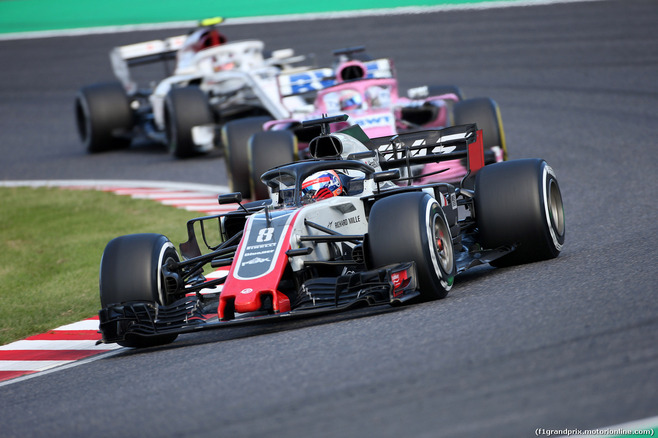 GP GIAPPONE, 07.10.2018 - Gara, Romain Grosjean (FRA) Haas F1 Team VF-18