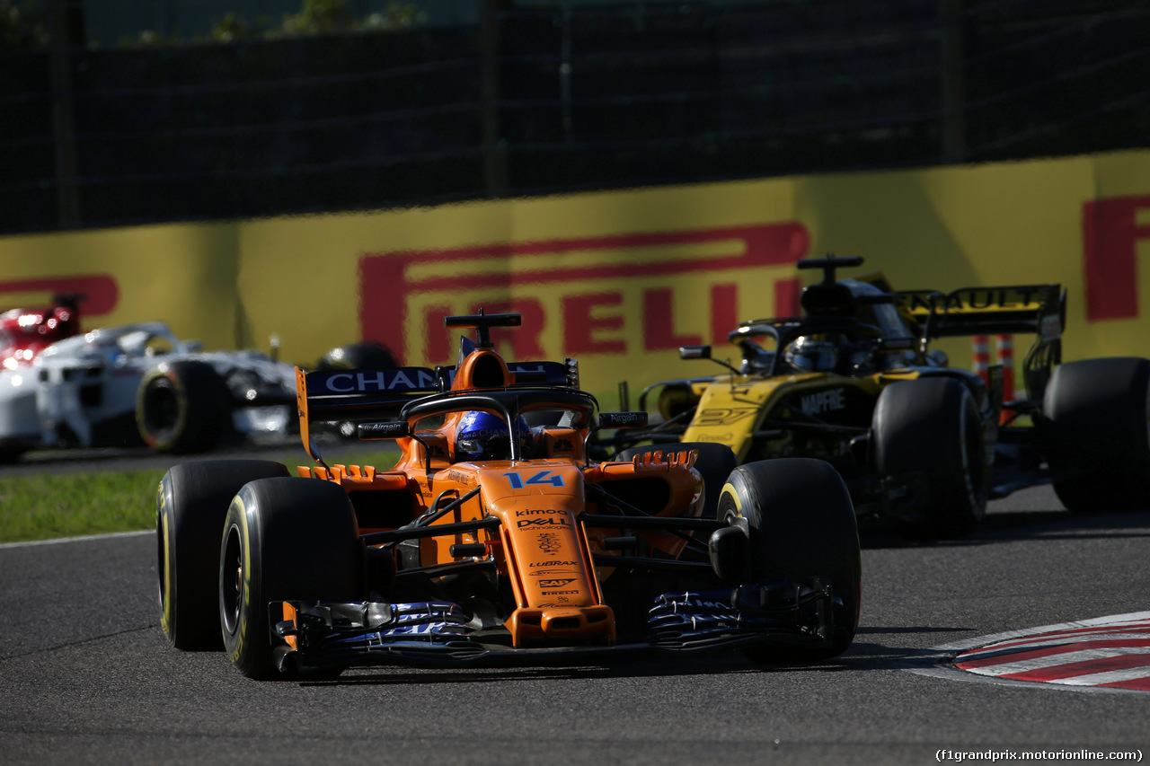GP GIAPPONE, 07.10.2018 - Gara, Fernando Alonso (ESP) McLaren MCL33