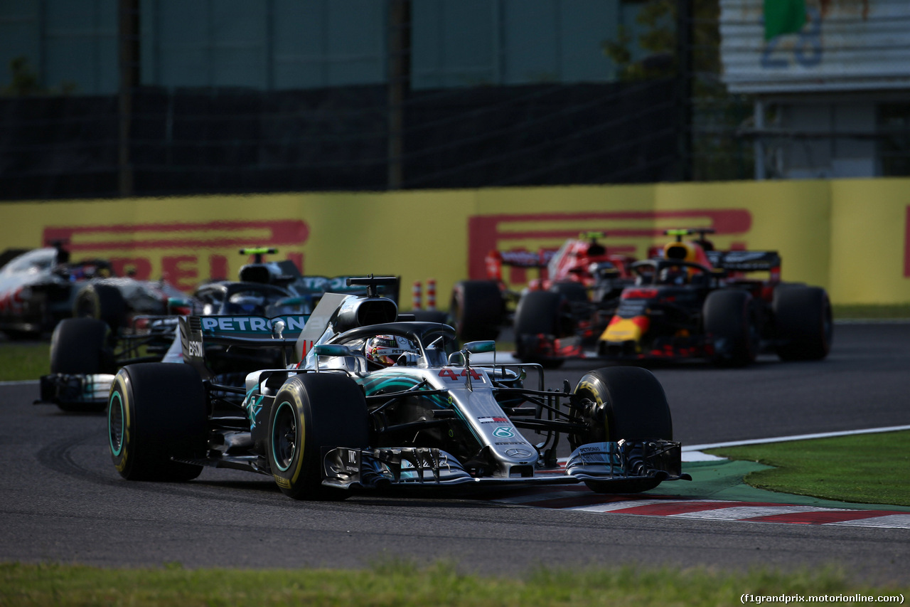 GP GIAPPONE, 07.10.2018 - Gara, Lewis Hamilton (GBR) Mercedes AMG F1 W09