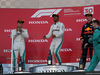 GP GIAPPONE, 07.10.2018 - Gara, 2nd place Valtteri Bottas (FIN) Mercedes AMG F1 W09, Lewis Hamilton (GBR) Mercedes AMG F1 W09 vincitore e 3rd place Max Verstappen (NED) Red Bull Racing RB14