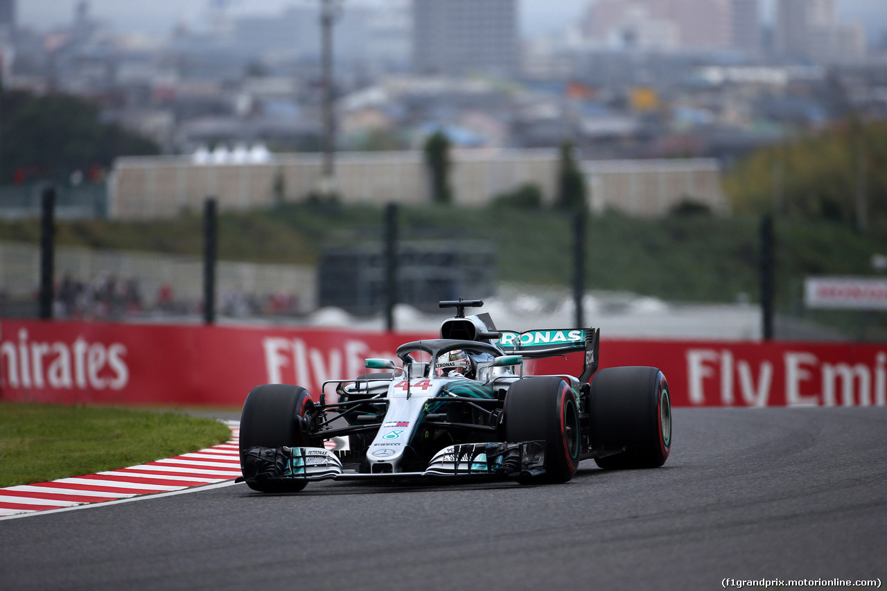 GP GIAPPONE, 06.10.2018 - Qualifiche, Lewis Hamilton (GBR) Mercedes AMG F1 W09