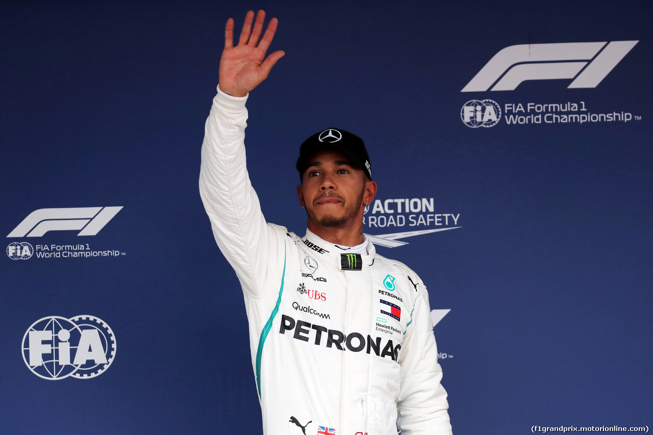 GP GIAPPONE, 06.10.2018 - Qualifiche, Lewis Hamilton (GBR) Mercedes AMG F1 W09 pole position