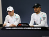GP GIAPPONE, 06.10.2018 - Qualifiche, Conferenza Stampa, Valtteri Bottas (FIN) Mercedes AMG F1 W09 e Lewis Hamilton (GBR) Mercedes AMG F1 W09