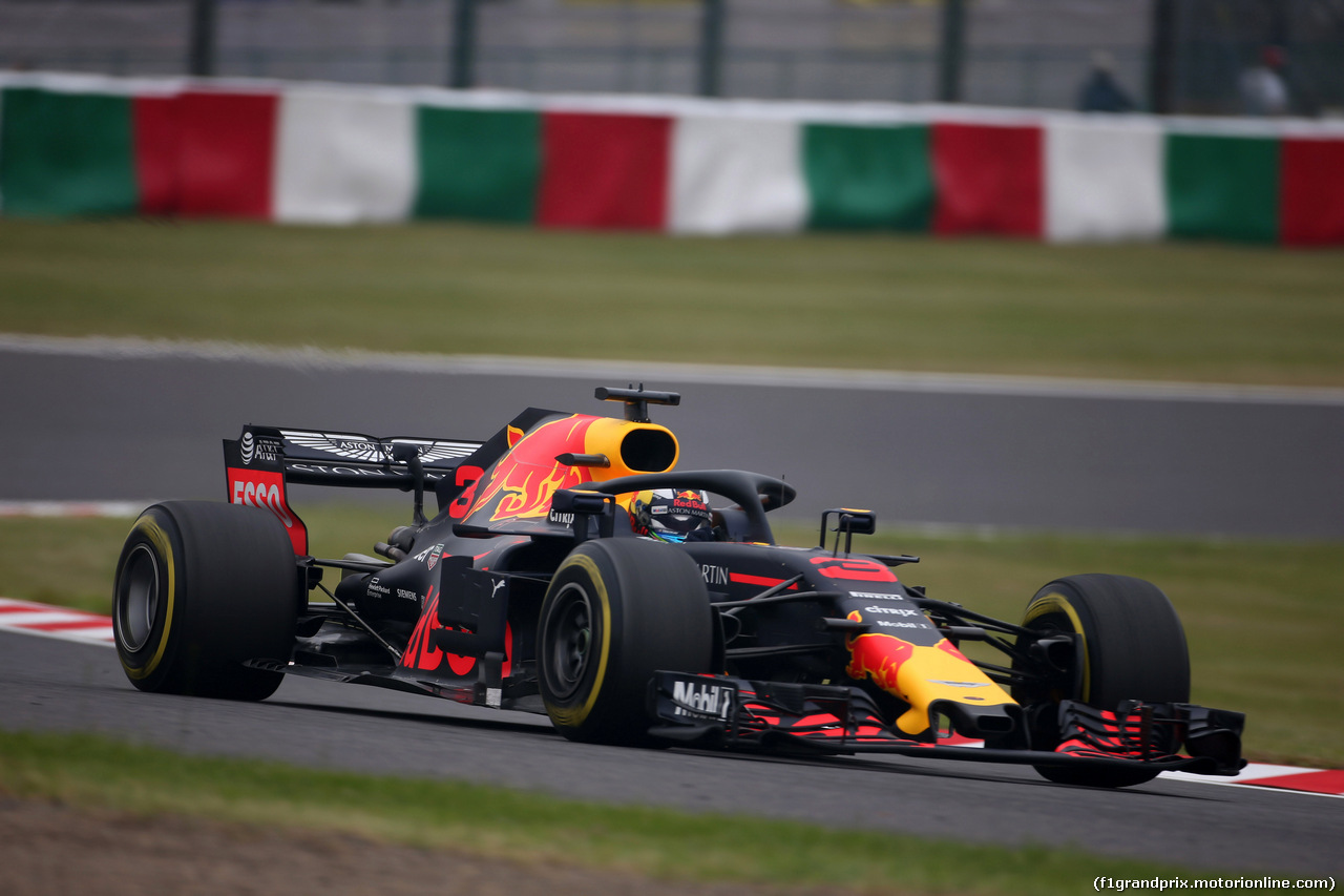 GP GIAPPONE, 05.10.2018 - Prove Libere 1, Daniel Ricciardo (AUS) Red Bull Racing RB14