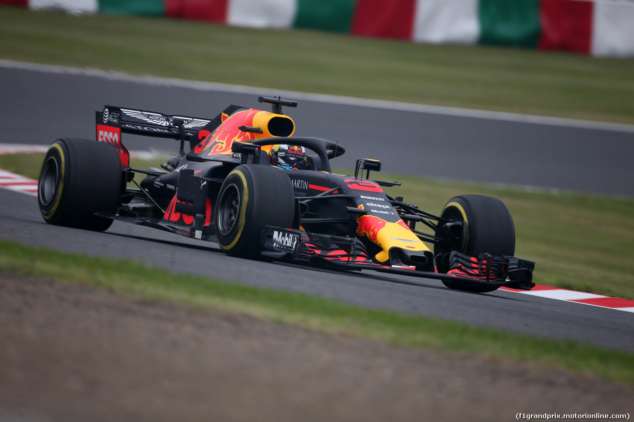 GP GIAPPONE, 05.10.2018 - Prove Libere 1, Daniel Ricciardo (AUS) Red Bull Racing RB14