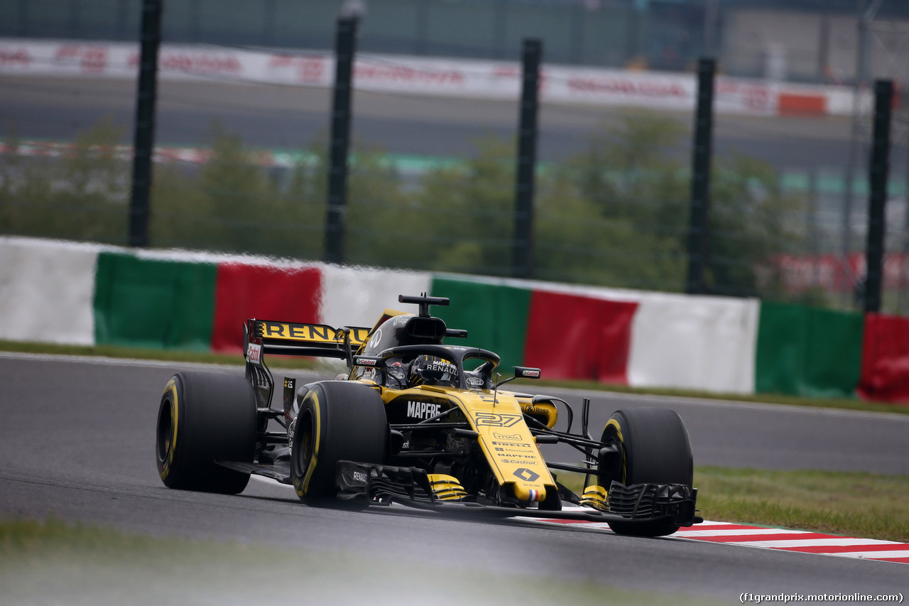 GP GIAPPONE, 05.10.2018 - Prove Libere 1, Nico Hulkenberg (GER) Renault Sport F1 Team RS18