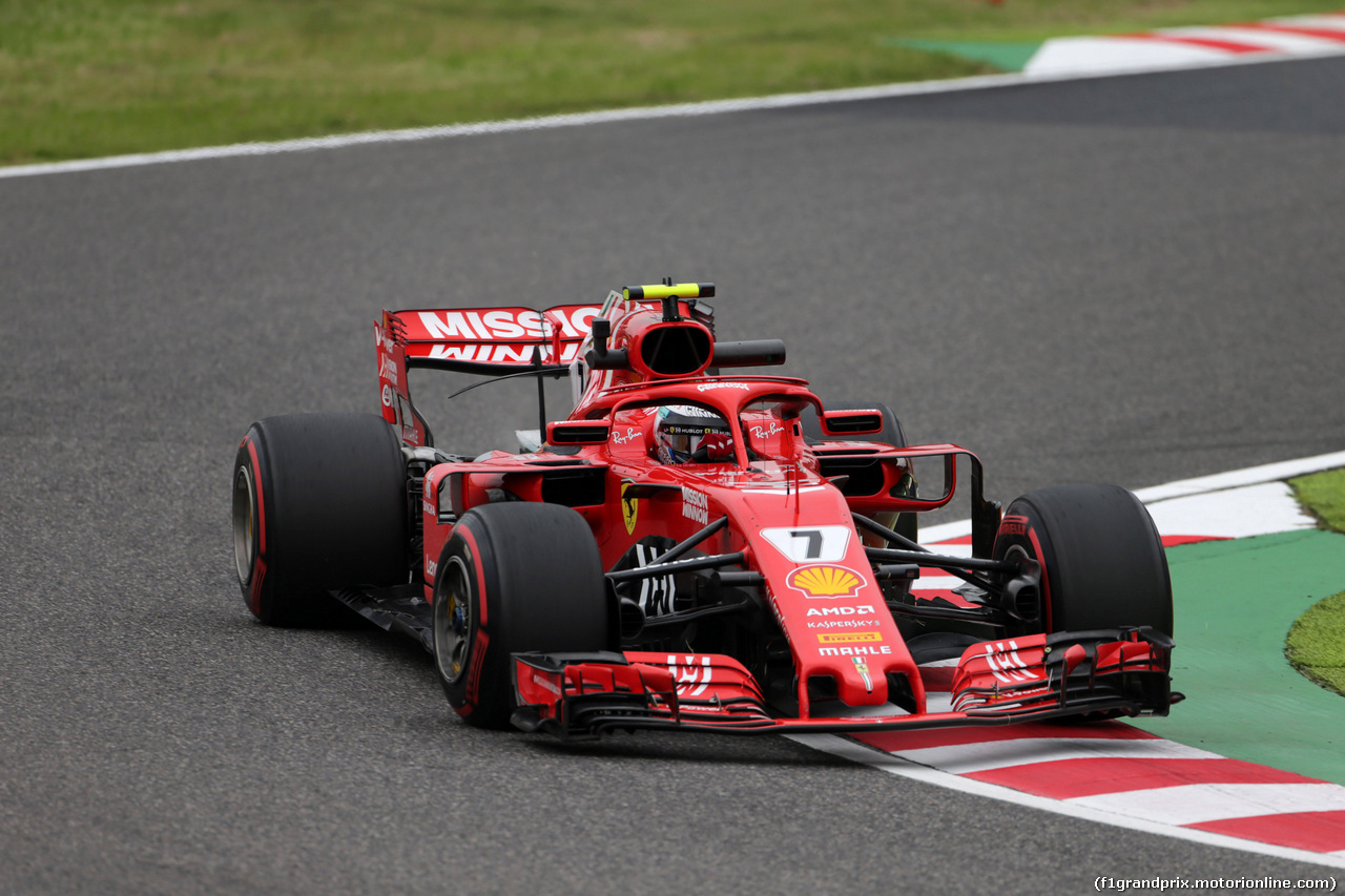 GP GIAPPONE, 05.10.2018 - Prove Libere 1, Kimi Raikkonen (FIN) Ferrari SF71H