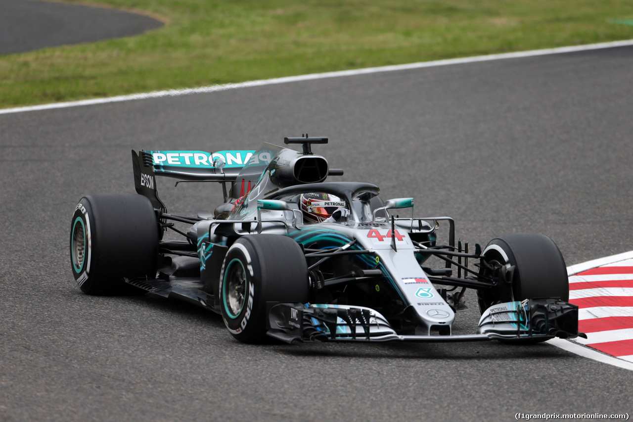 GP GIAPPONE, 05.10.2018 - Prove Libere 1, Lewis Hamilton (GBR) Mercedes AMG F1 W09
