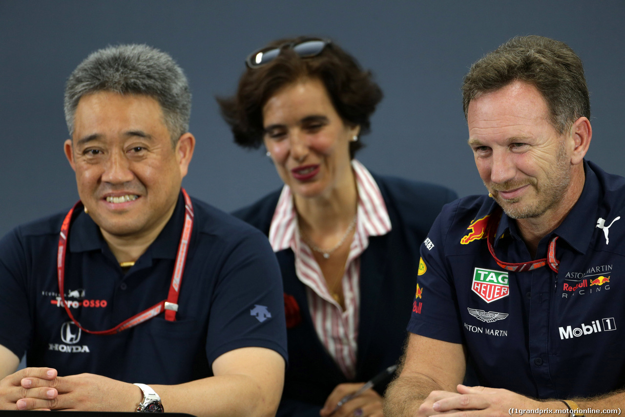 GP GIAPPONE, 05.10.2018 - Conferenza Stampa, Masashi Yamamoto (JAP) Honda e Christian Horner (GBR), Red Bull Racing, Sporting Director