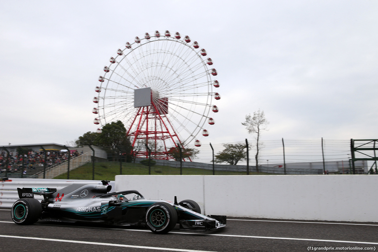 GP GIAPPONE, 05.10.2018 - Prove Libere 1, Lewis Hamilton (GBR) Mercedes AMG F1 W09
