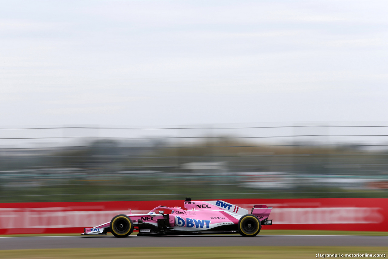 GP GIAPPONE, 05.10.2018 - Prove Libere 2, Sergio Perez (MEX) Racing Point Force India F1 VJM11