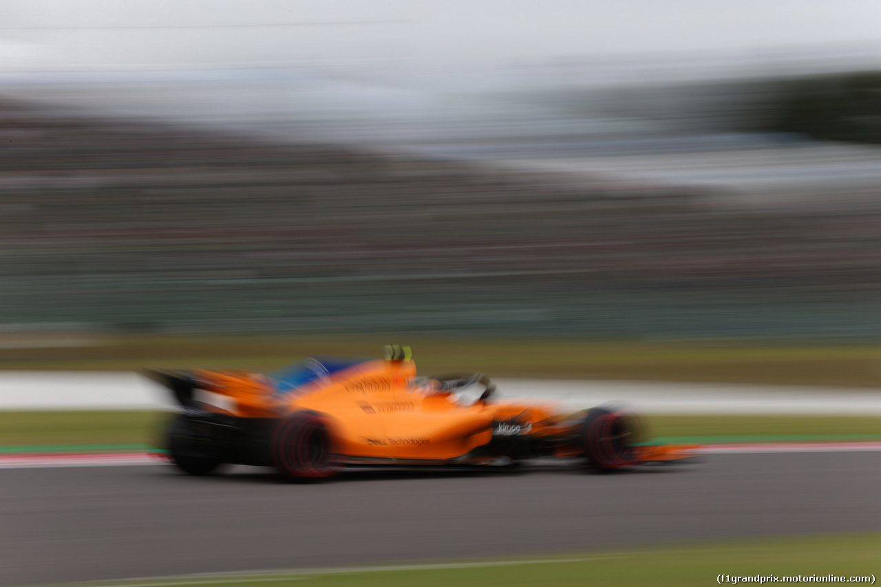 GP GIAPPONE, 05.10.2018 - Prove Libere 2, Stoffel Vandoorne (BEL) McLaren MCL33