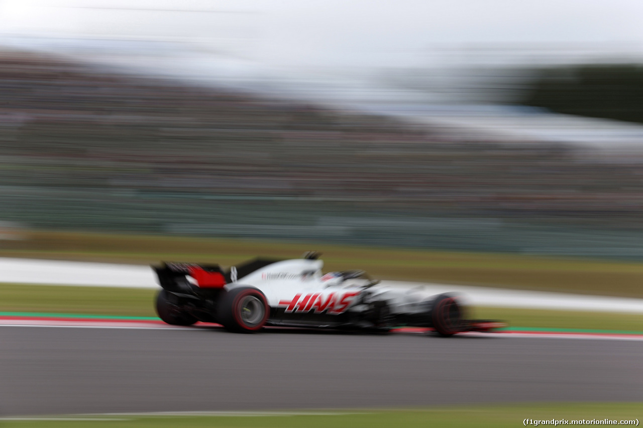 GP GIAPPONE, 05.10.2018 - Prove Libere 2, Romain Grosjean (FRA) Haas F1 Team VF-18