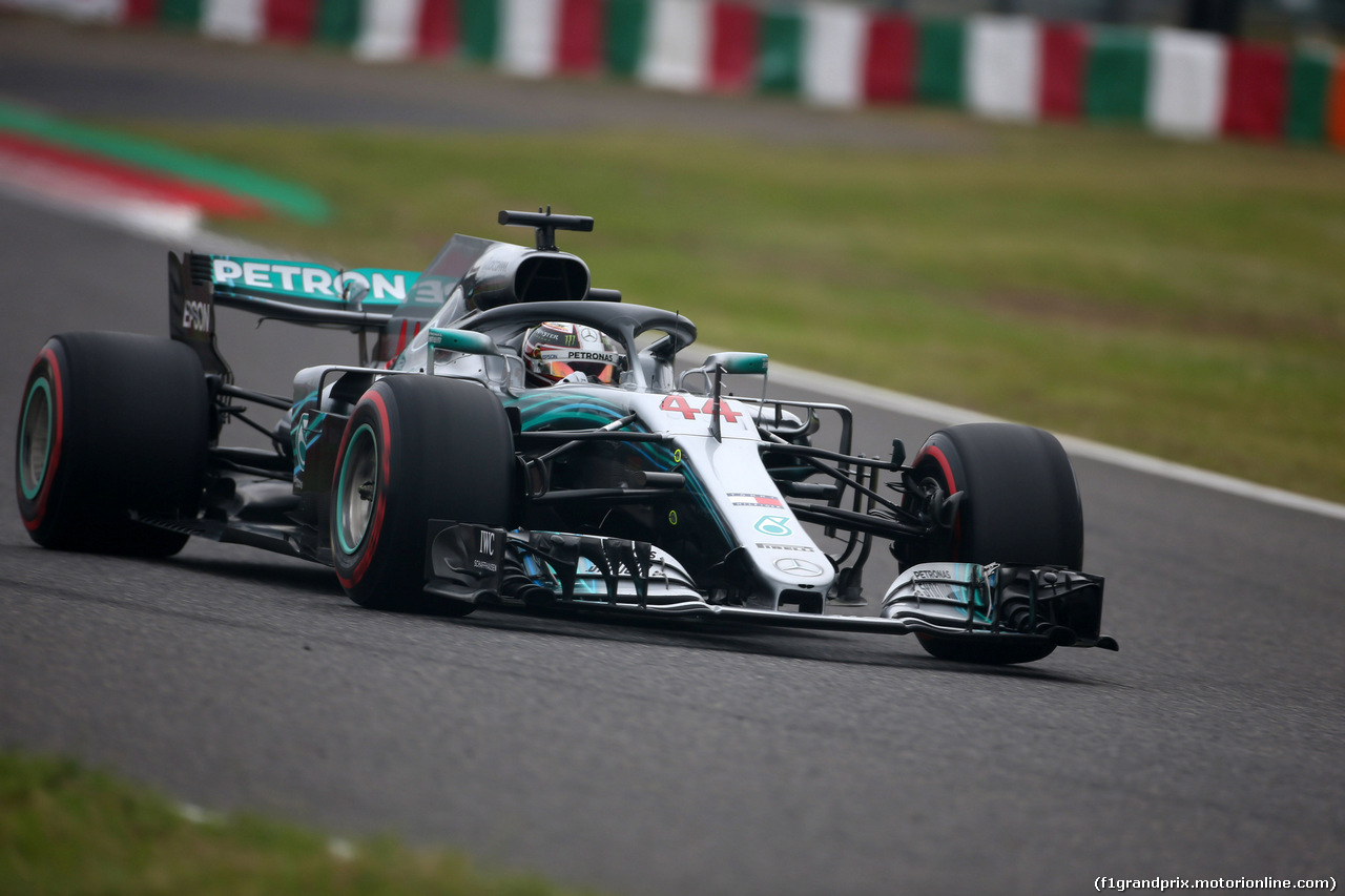 GP GIAPPONE, 05.10.2018 - Prove Libere 2, Lewis Hamilton (GBR) Mercedes AMG F1 W09