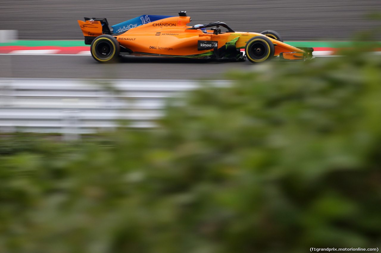 GP GIAPPONE, 05.10.2018 - Prove Libere 2, Fernando Alonso (ESP) McLaren MCL33