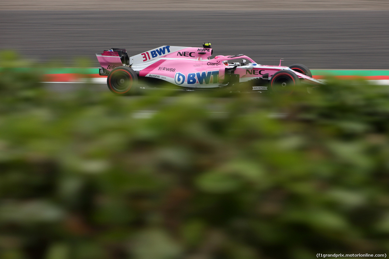 GP GIAPPONE, 05.10.2018 - Prove Libere 2, Esteban Ocon (FRA) Racing Point Force India F1 VJM11