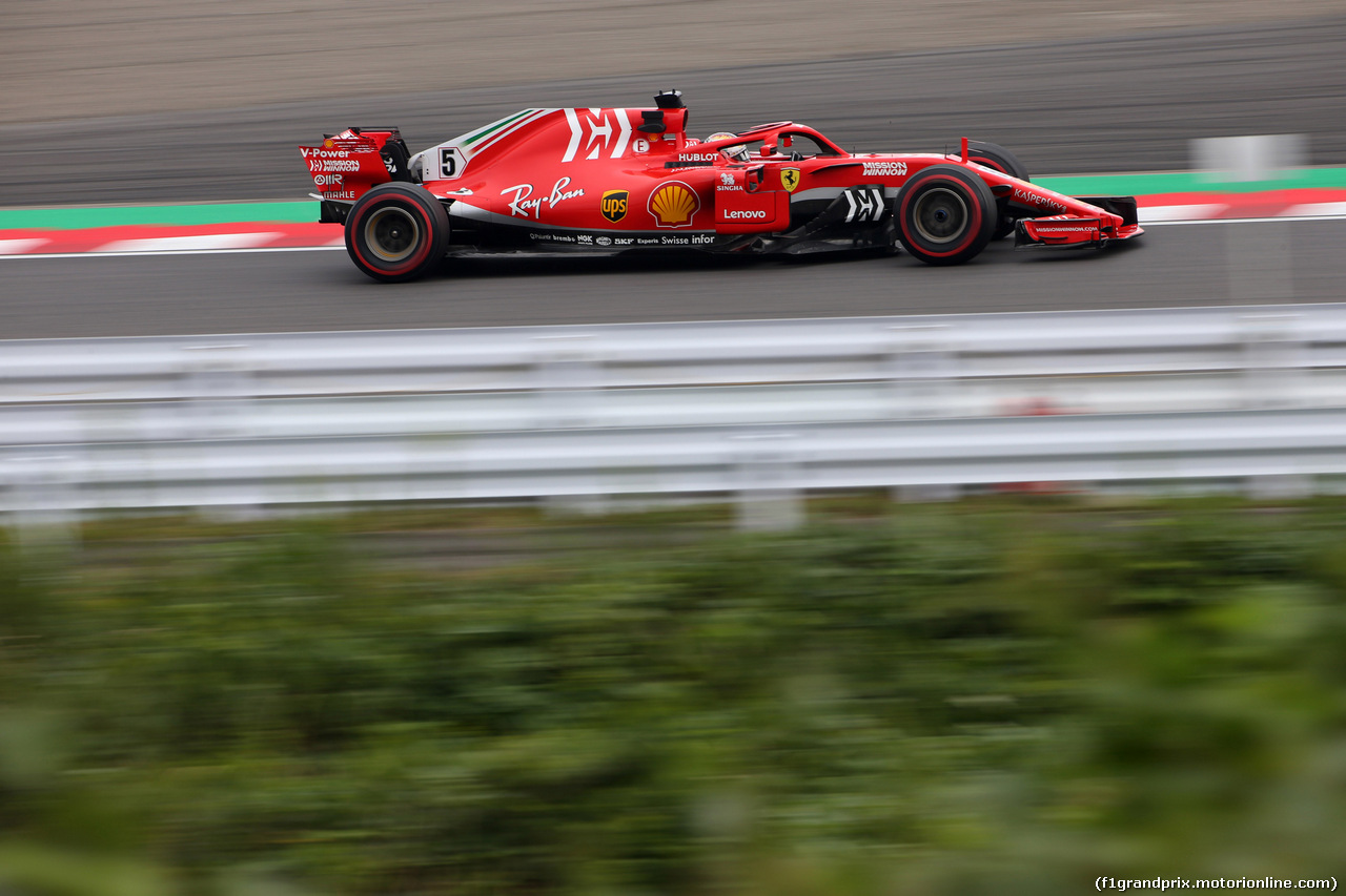 GP GIAPPONE, 05.10.2018 - Prove Libere 2, Sebastian Vettel (GER) Ferrari SF71H