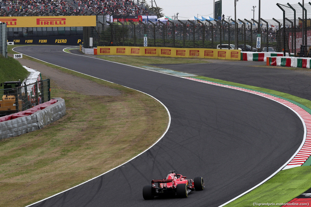 GP GIAPPONE, 05.10.2018 - Prove Libere 2, Sebastian Vettel (GER) Ferrari SF71H