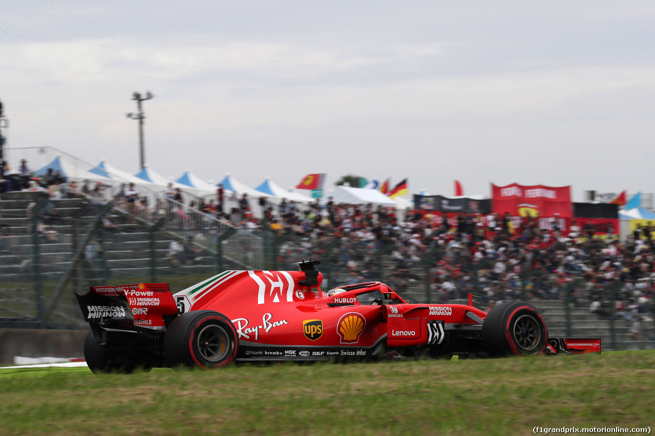 GP GIAPPONE, 05.10.2018 - Prove Libere 2, Sebastian Vettel (GER) Ferrari SF71H