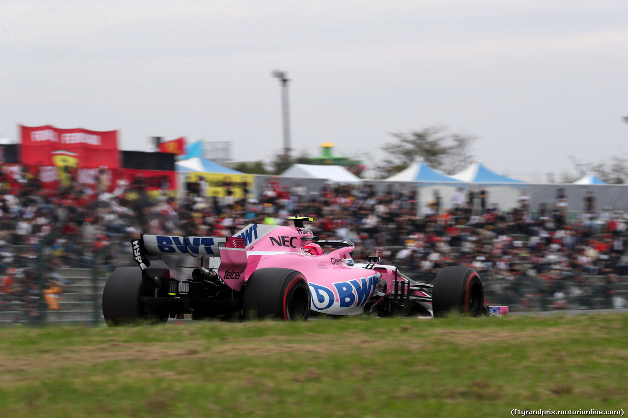 GP GIAPPONE, 05.10.2018 - Prove Libere 2, Esteban Ocon (FRA) Racing Point Force India F1 VJM11