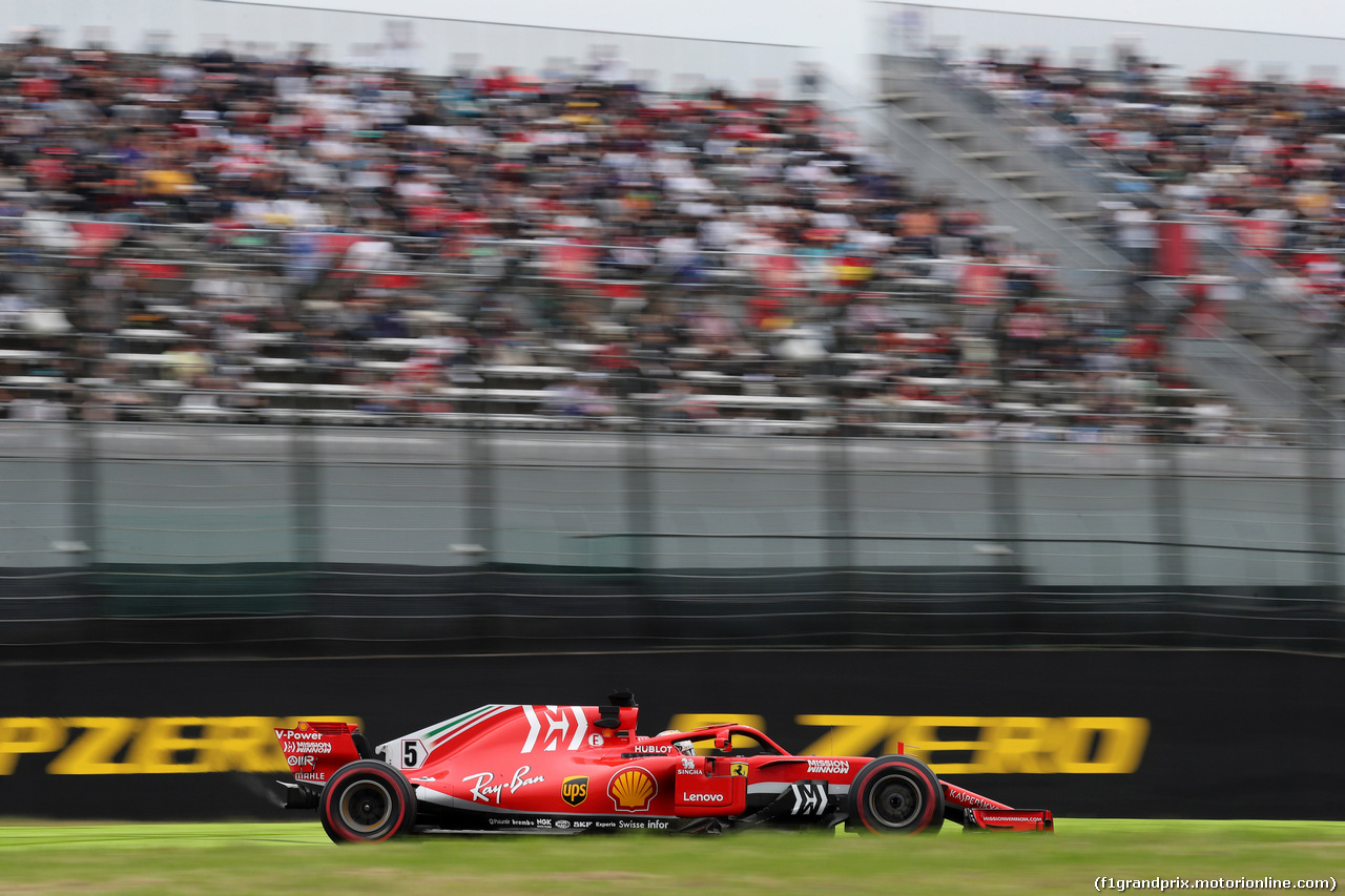GP GIAPPONE, 05.10.2018 - Prove Libere 2, Sebastian Vettel (GER) Ferrari SF71H