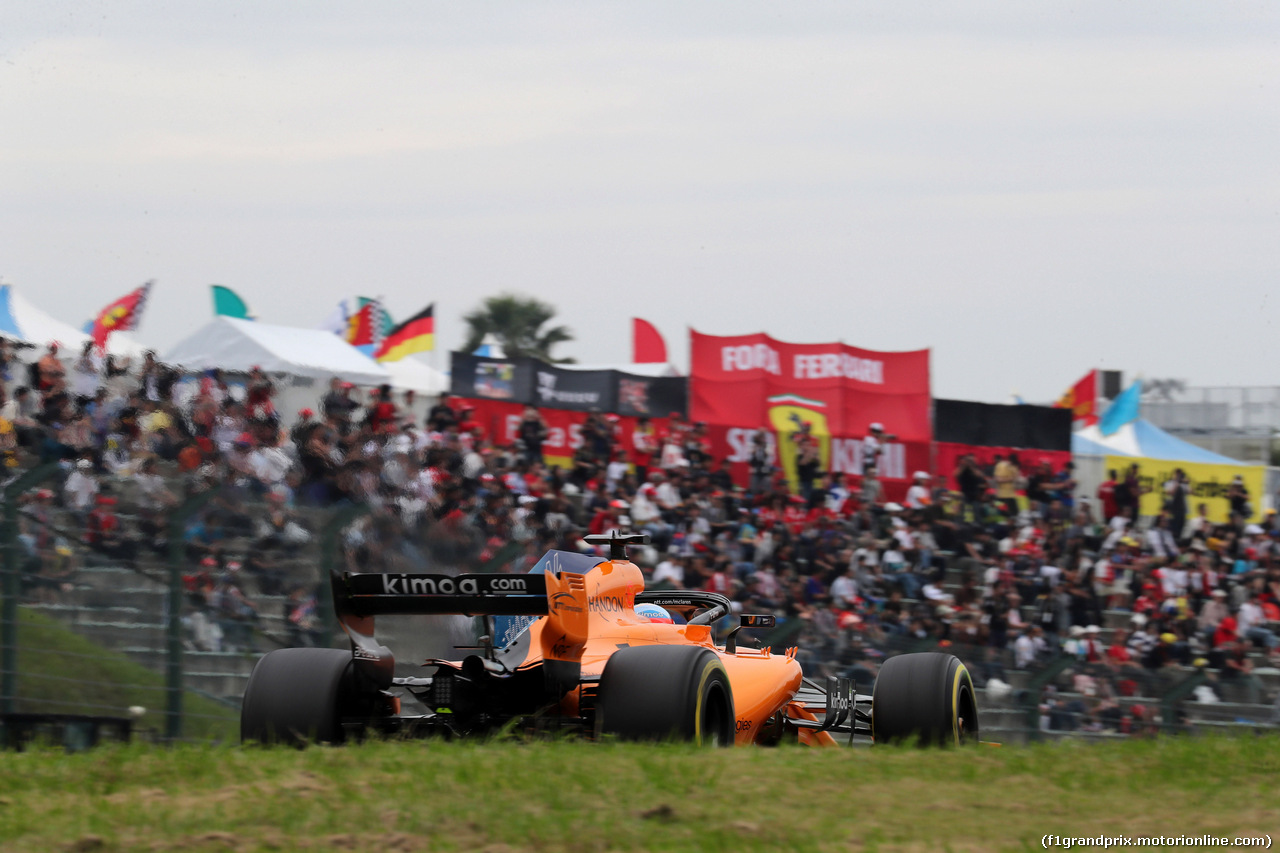 GP GIAPPONE, 05.10.2018 - Prove Libere 2, Fernando Alonso (ESP) McLaren MCL33