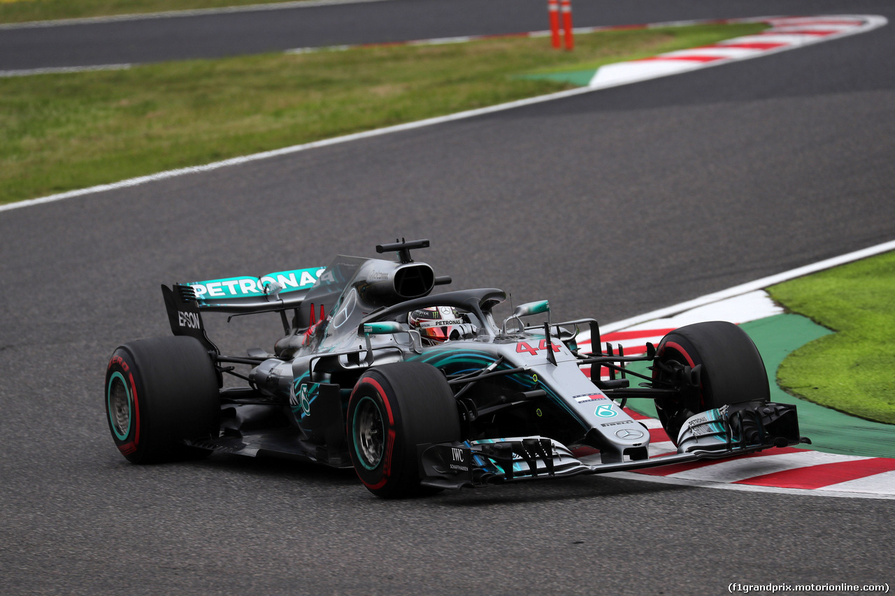 GP GIAPPONE, 05.10.2018 - Prove Libere 2, Lewis Hamilton (GBR) Mercedes AMG F1 W09