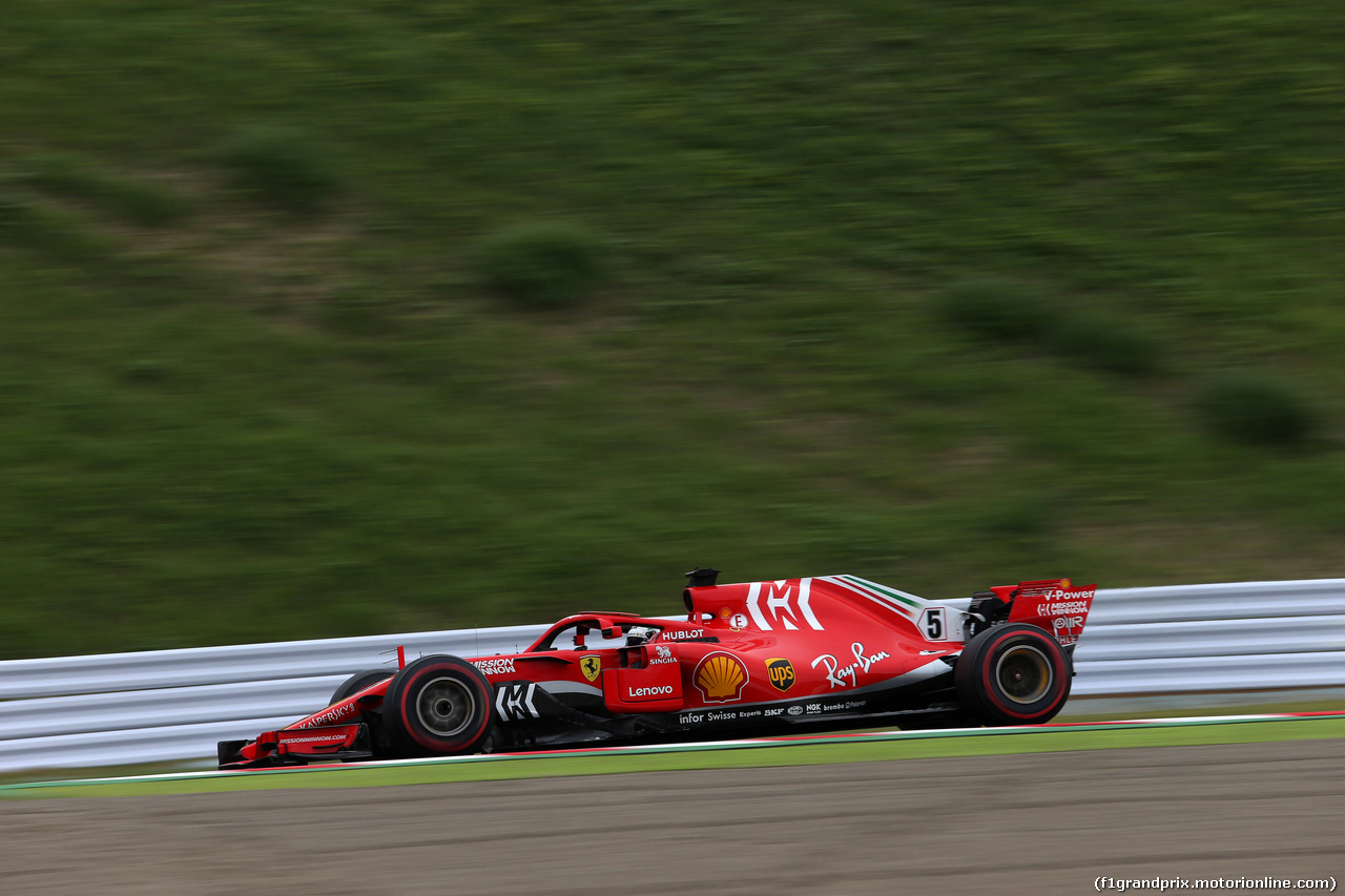 GP GIAPPONE, 05.10.2018 - Prove Libere 2, Sebastian Vettel (GER) Ferrari SF71H