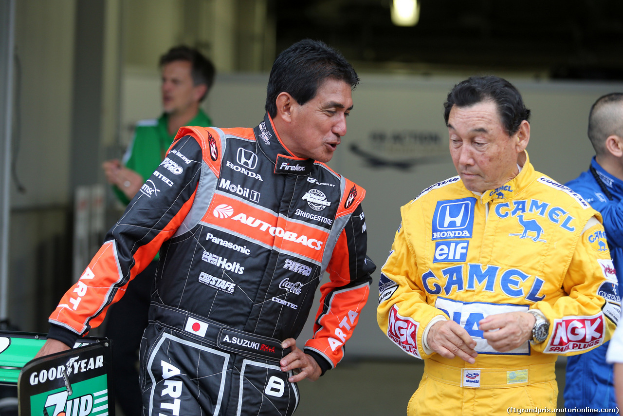 GP GIAPPONE, 05.10.2018 - Aguri Suzuki (JAP) e Saturo Nakajima (JAP)
