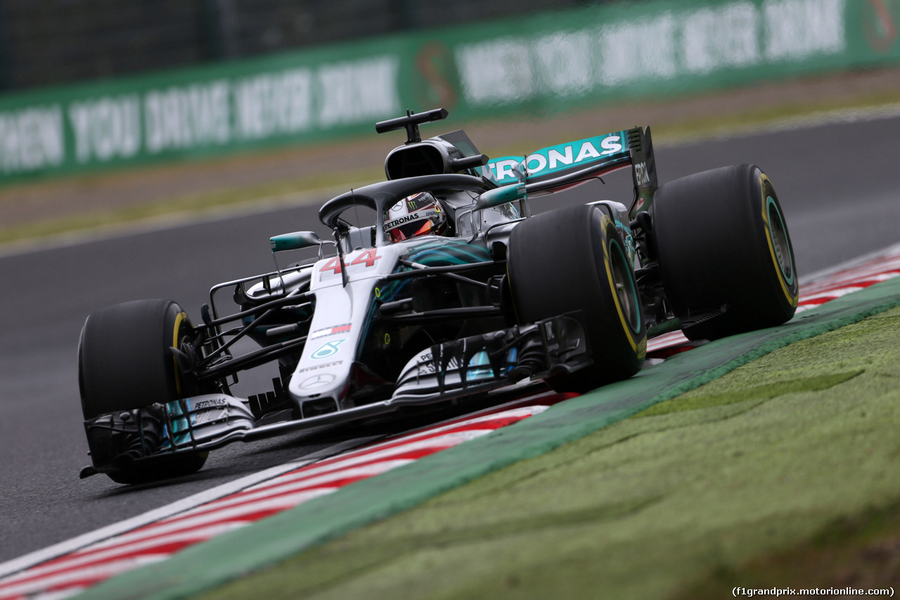 GP GIAPPONE, 05.10.2018 - Prove Libere 2, Lewis Hamilton (GBR) Mercedes AMG F1 W09
