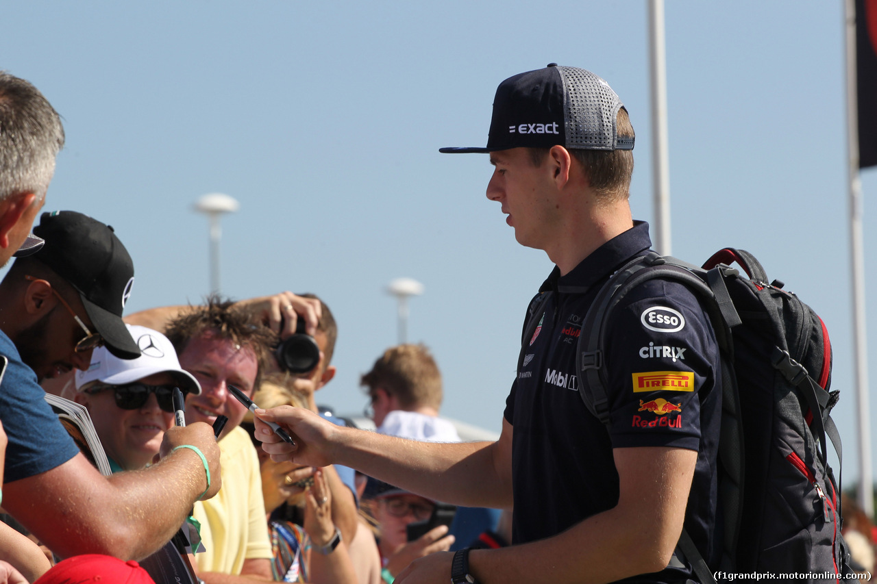 GP GRAN BRETAGNA, 08.07.2018- Max Verstappen (NED) Red Bull Racing RB14