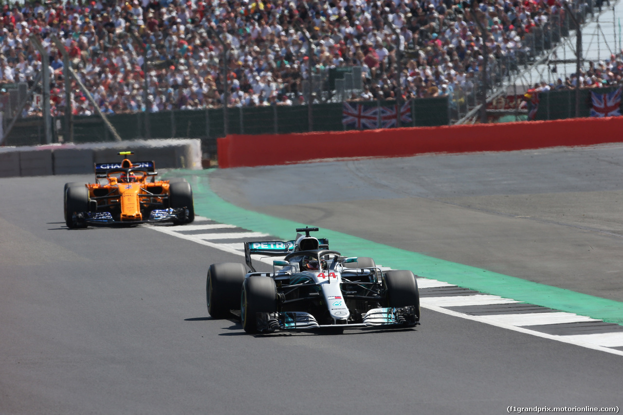GP GRAN BRETAGNA, 08.07.2018- Gara, Lewis Hamilton (GBR) Mercedes AMG F1 W09
