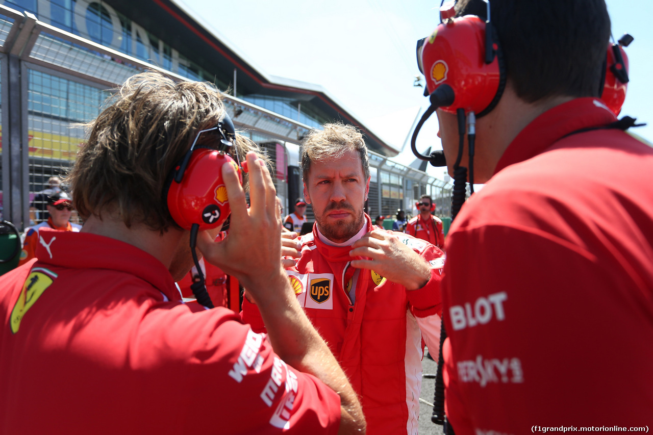 GP GRAN BRETAGNA, 08.07.2018- Gara, Sebastian Vettel (GER) Ferrari SF71H