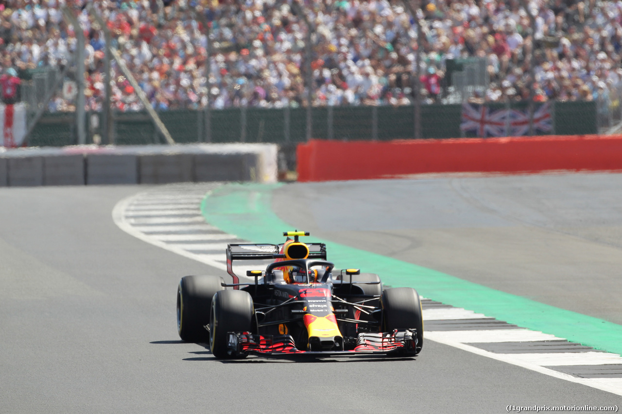 GP GRAN BRETAGNA, 08.07.2018- Gara, Max Verstappen (NED) Red Bull Racing RB14