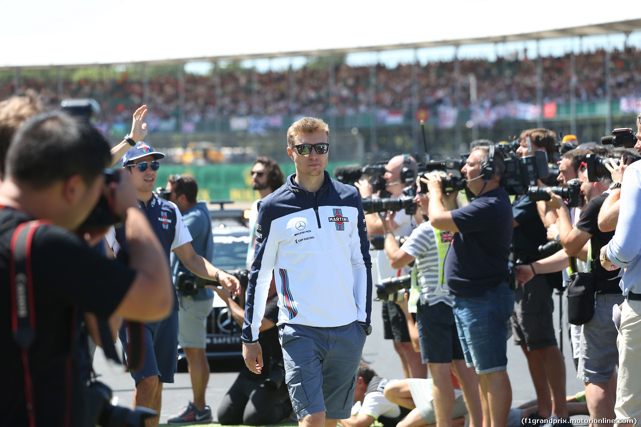 GP GRAN BRETAGNA, 08.07.2018- Driver parade, Sergej Sirotkin (RUS) Williams F1 Team FW41