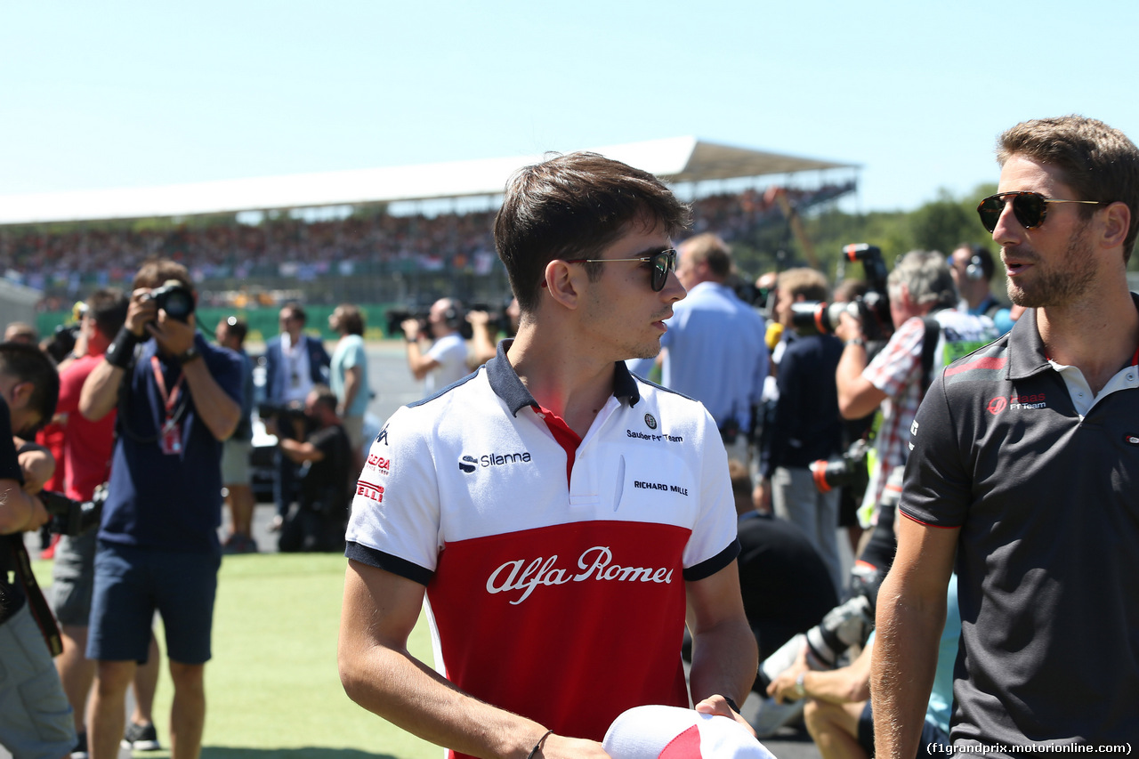 GP GRAN BRETAGNA, 08.07.2018- dp Charles Leclerc (GER) Alfa Romeo Sauber C37