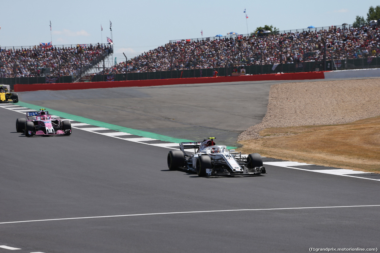 GP GRAN BRETAGNA, 08.07.2018- Gara, Charles Leclerc (GER) Alfa Romeo Sauber C37