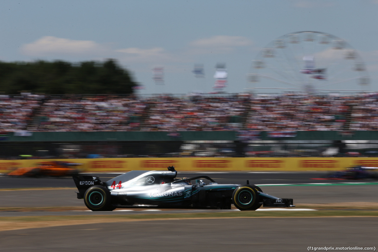GP GRAN BRETAGNA, 08.07.2018- Gara, Lewis Hamilton (GBR) Mercedes AMG F1 W09