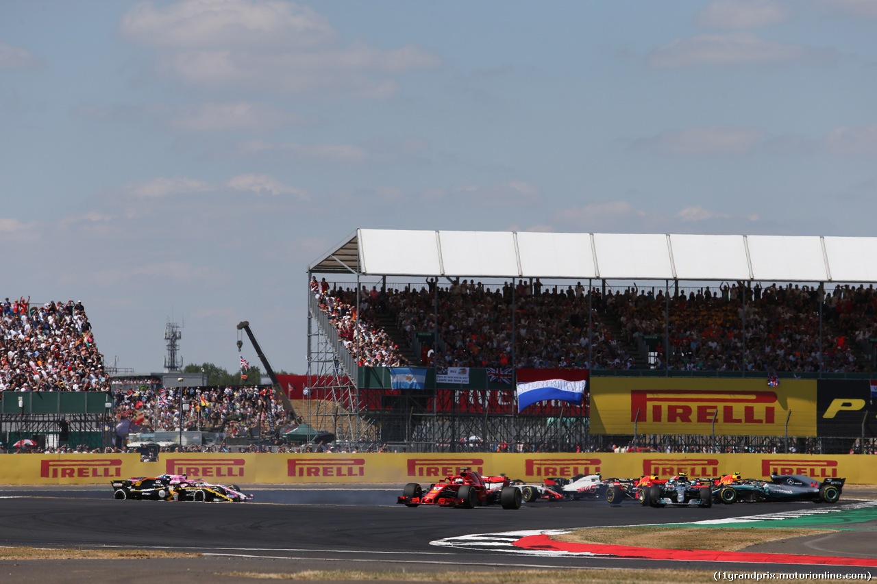 GP GRAN BRETAGNA, 08.07.2018- Gara, Sebastian Vettel (GER) Ferrari SF71H