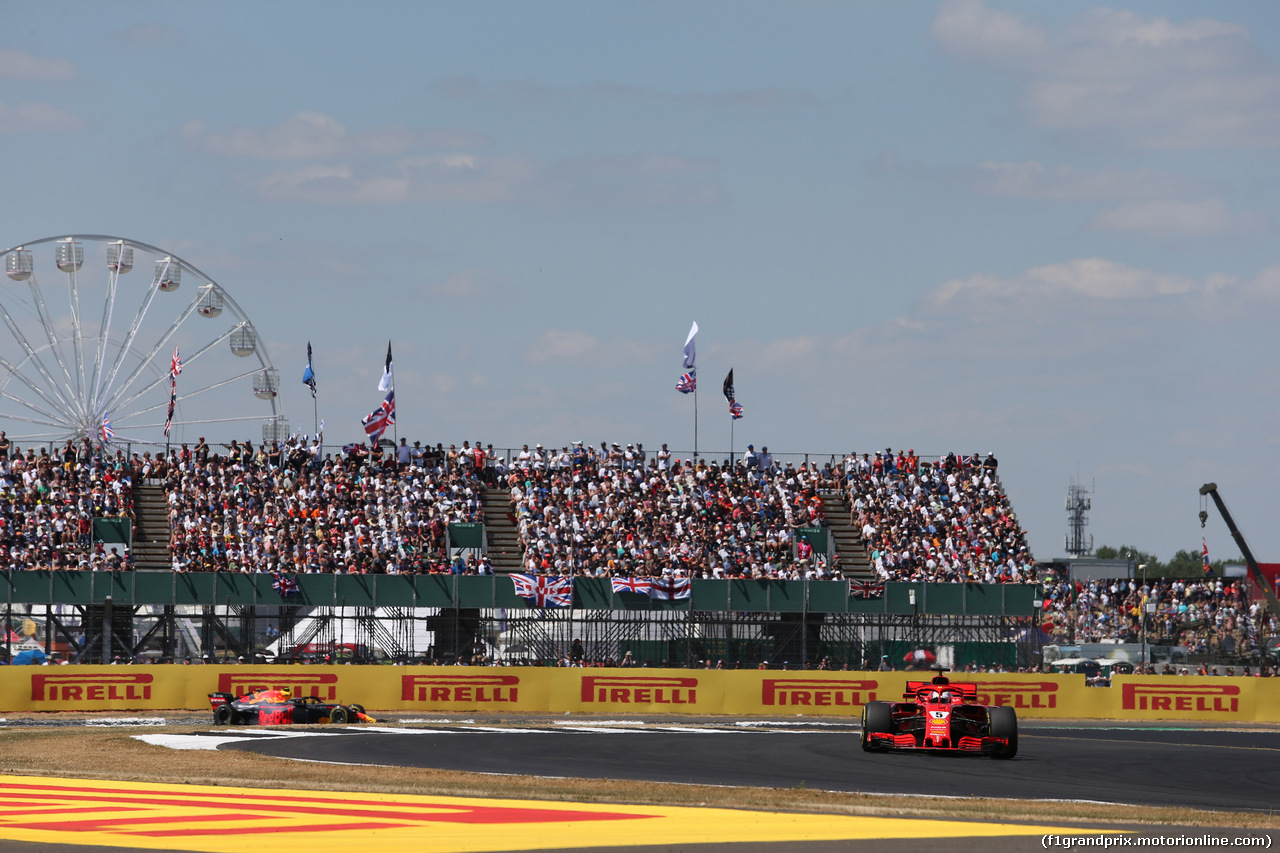GP GRAN BRETAGNA, 08.07.2018- Gara, Sebastian Vettel (GER) Ferrari SF71H
