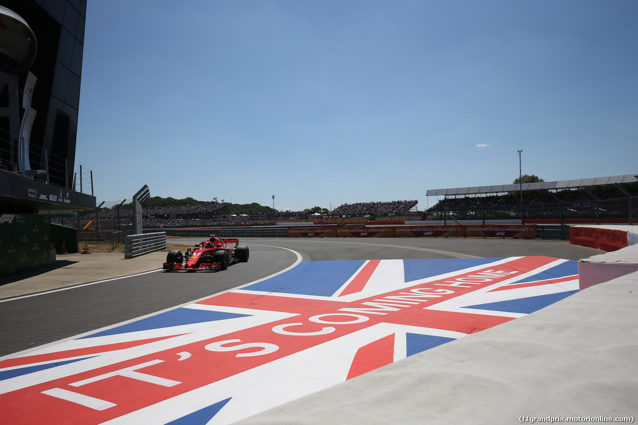 GP GRAN BRETAGNA, 08.07.2018- Gara, Kimi Raikkonen (FIN) Ferrari SF71H