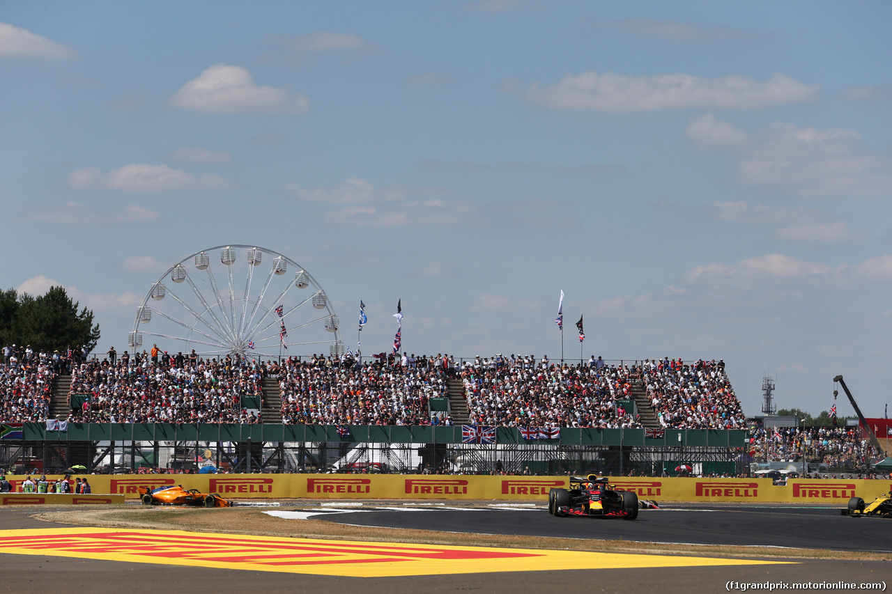 GP GRAN BRETAGNA, 08.07.2018- Gara, Daniel Ricciardo (AUS) Red Bull Racing RB14