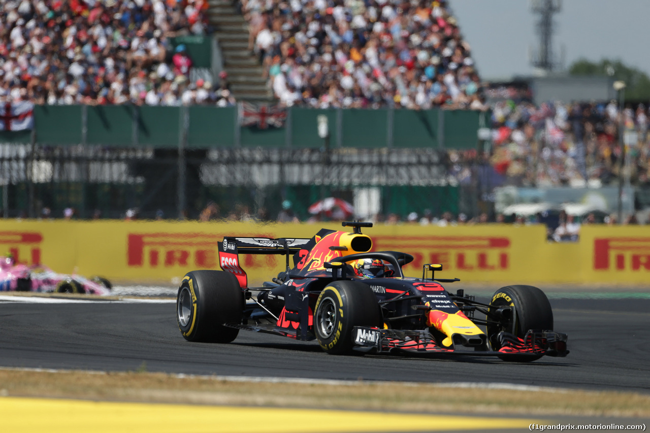GP GRAN BRETAGNA, 08.07.2018- Gara, Daniel Ricciardo (AUS) Red Bull Racing RB14