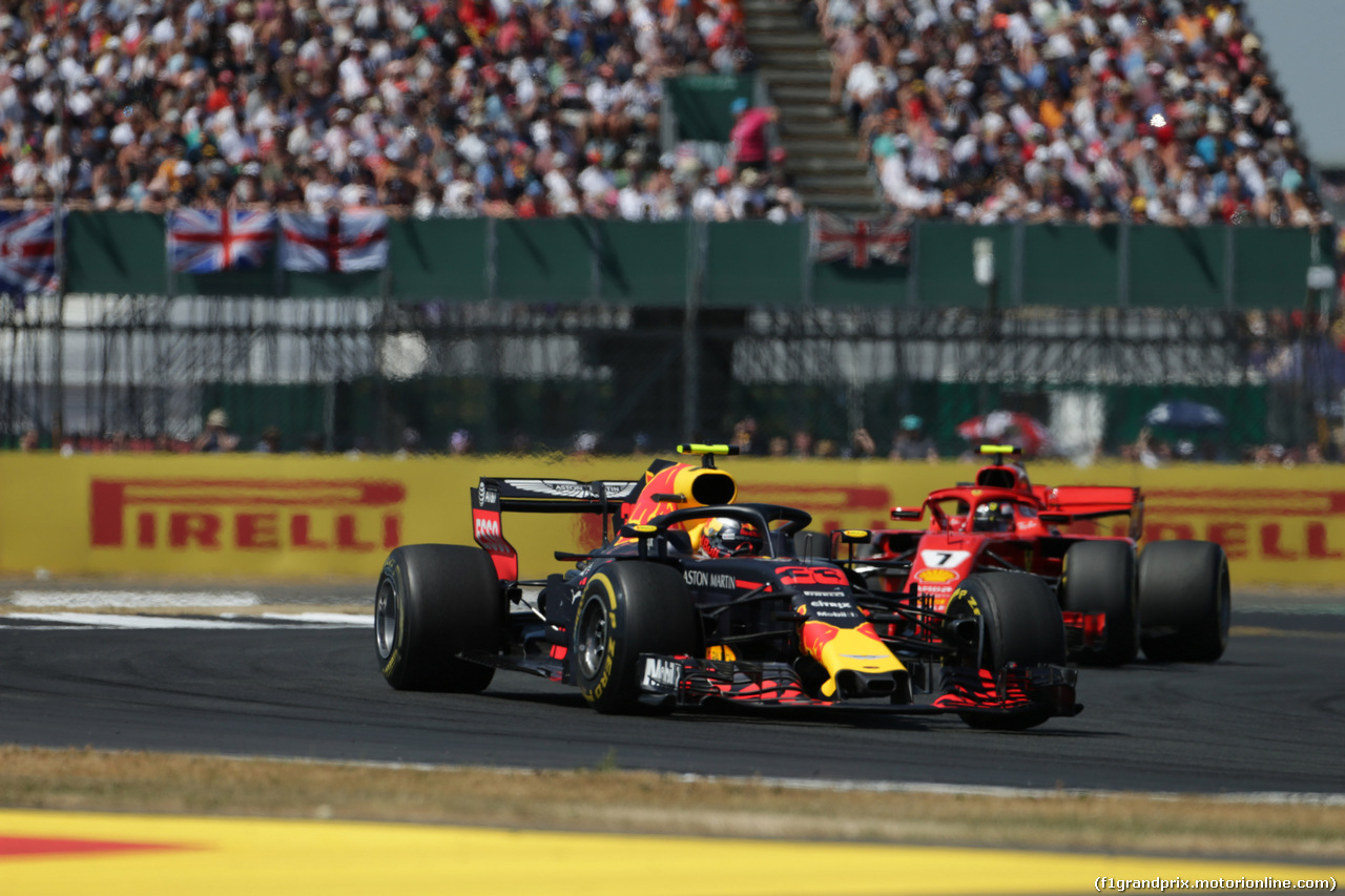 GP GRAN BRETAGNA, 08.07.2018- Gara, Max Verstappen (NED) Red Bull Racing RB14