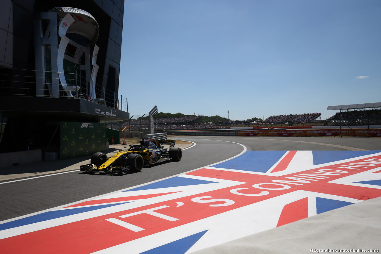 GP GRAN BRETAGNA, 08.07.2018- Gara, Nico Hulkenberg (GER) Renault Sport F1 Team RS18