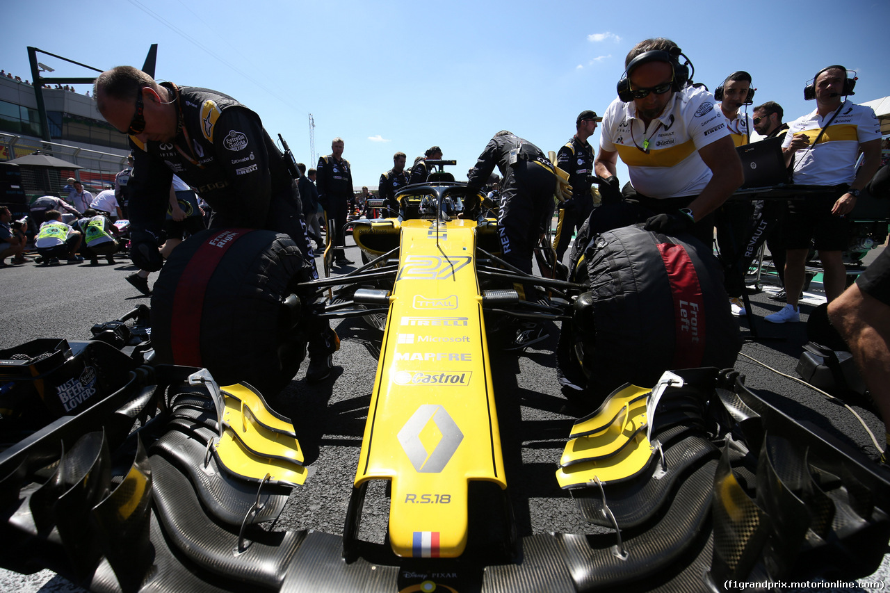 GP GRAN BRETAGNA, 08.07.2018- Gara, Nico Hulkenberg (GER) Renault Sport F1 Team RS18